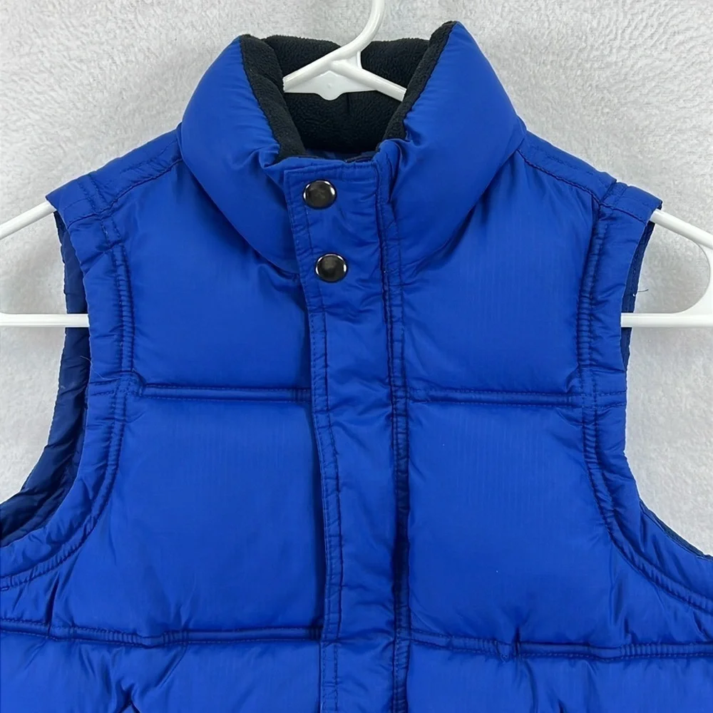 Gap Kids Puffer Vest Size S (6-7) Blue Inside and Outside Pockets Like New